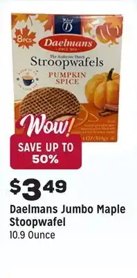 Grocery Outlet Jumbo Maple Stoopwafel offer