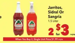 Vallarta Supermarkets Jarritos, Sidral Or Sangria offer