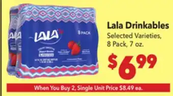 Vallarta Supermarkets Lala Drinkables offer
