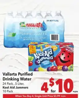 Vallarta Supermarkets Vallarta Purified Drinking Water offer