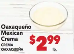 Vallarta Supermarkets Oaxaqueño Mexican Crema / CREMA OAXAQUEÑA offer
