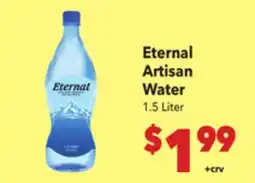 Vallarta Supermarkets Eternal Artisan Water offer