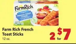 Vallarta Supermarkets Farm Rich French Toast Sticks offer