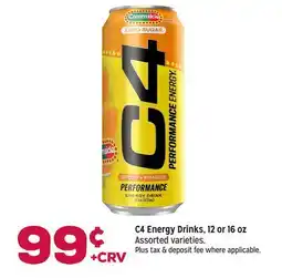 Grocery Outlet C4 Energy Drinks, 12 or 16 oz offer