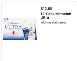 Walgreens 12-Pack Michelob Ultra offer