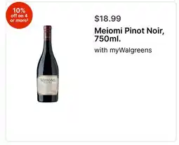 Walgreens Meiomi Pinot Noir, 750ml offer