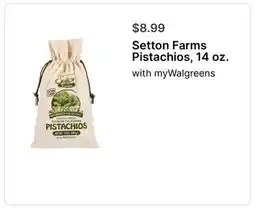 Walgreens Setton Farms Pistachios, 14 oz offer