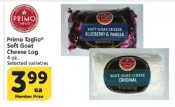 Vons Primo Taglio Soft Goat Cheese Log offer