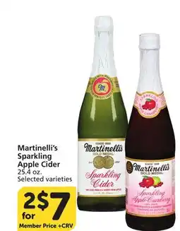 Vons Martinelli's Sparkling Apple Cider offer