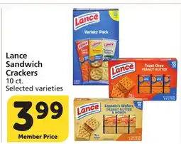 Vons Lance Sandwich Crackers offer