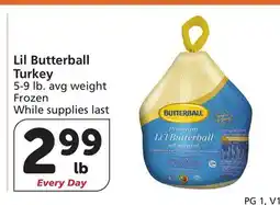 Vons Lil Butterball Turkey offer
