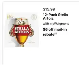 Walgreens 12-Pack Stella Artois offer