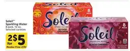 Vons Soleil Sparkling Water offer