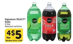 Vons Signature SELECT Soda offer