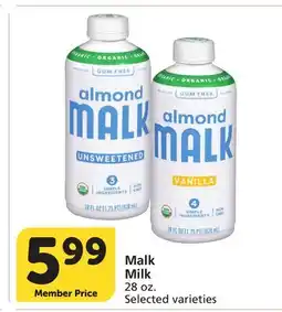 Vons Malk Milk offer