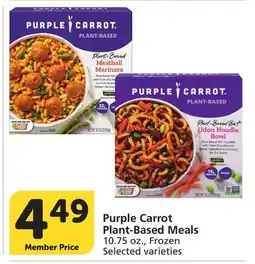 Vons Purple Carrot Plant-Based Meals offer