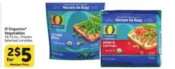 Vons O Organics Vegetables offer