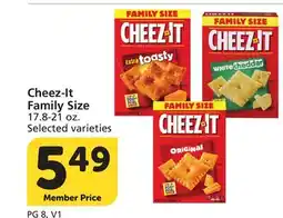 Vons Cheez-It Family Size offer