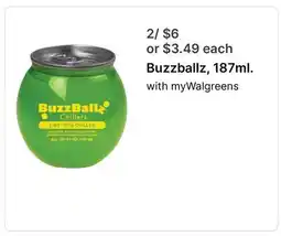 Walgreens Buzzballz, 187ml offer