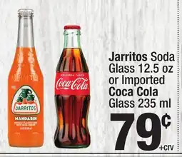 Super King Markets Jarritos Soda Glass 12.5 oz or Imported Coca Cola Glass 235 ml offer