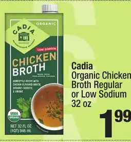 Super King Markets Cadia Organic Chicken Broth offer