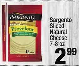 Super King Markets Sargento Sliced Natural Cheese offer