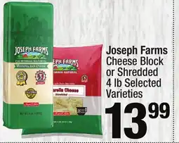 Super King Markets Joseph Farms Cheese Block or Shredded offer