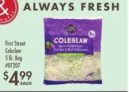Smart & Final First Street Coleslaw offer
