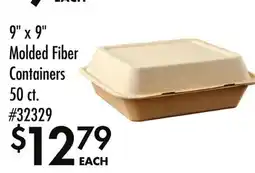 Smart & Final 9 x 9 Molded Fiber Containers offer