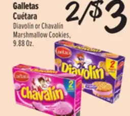 El Super Cuétara Diavolín or Chavalín Marshmallow Cookies offer