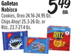 El Super Cookies, Oreo 24.16-24.95 Oz. Chips Ahoy! 25.3-26 Oz. or Ritz, 23.7-27.4 Oz offer