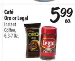 El Super Café Oro or Legal Instant Coffee offer