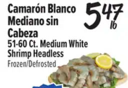 El Super 51-60 Ct. Medium White Shrimp Headless offer
