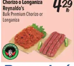 El Super Bulk Premium Chorizo or Longaniza offer