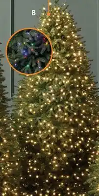 The Home Depot 7.5' Quick-Set LED Pre-Lit Jackson Noble Fir Artificial Christmas Tree offer