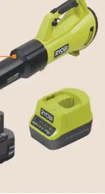 The Home Depot RYOBI HP Whisper Series 18V Brushless Blower 4.0Ah Kit offer