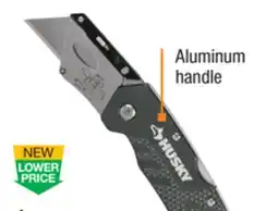 The Home Depot HUSKY Folding Lock Back Utility Knife offer