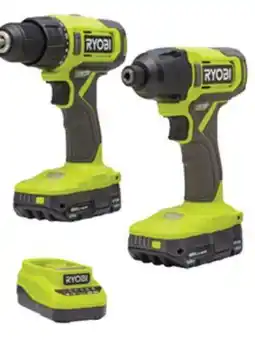 The Home Depot RYOBI 18V 2-Tool 1.5Ah Kit offer