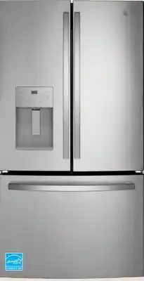 The Home Depot GE 25.6 cu. ft. Stainless Steel French Door Refrigerator offer