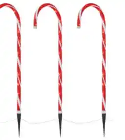 The Home Depot 3 pc. 3' LED Pre-Lit Candy Canes offer