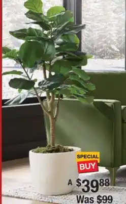 The Home Depot StyleWell Artificial Fiddle Leaf Fig Tree offer