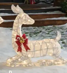 The Home Depot 3.5' LED Pre-Lit Lying Deer offer