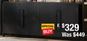 The Home Depot Walker Edison Furniture Company Waterfall Edge Sideboard offer