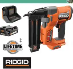 The Home Depot RIDGID 18V 18-Gauge Brushless Brad Nailer 2.0Ah Kit offer
