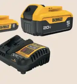 The Home Depot DEWALT 20V Max 2.0Ah/5.0Ah Battery Kit offer
