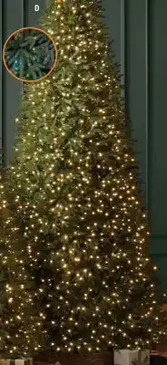 The Home Depot 12' LED Pre-Lit Jackson Noble Fir Artificial Christmas Tree offer