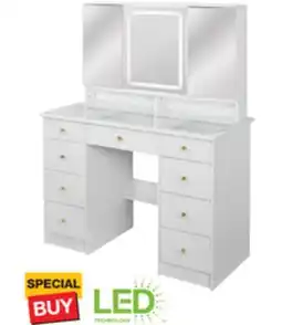 The Home Depot FUFU & GAGA 9-Drawer Vanity Desk offer