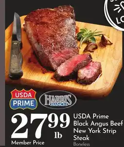 Pavilions USDA Prime Black Angus Beef New York Strip Steak offer