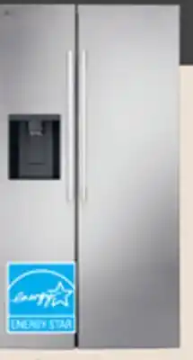The Home Depot LG 27 cu. ft. Stainless Steel Side-by-Side Refrigerator offer