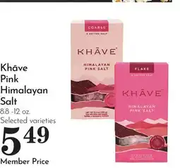 Pavilions Khāve Pink Himalayan Salt offer